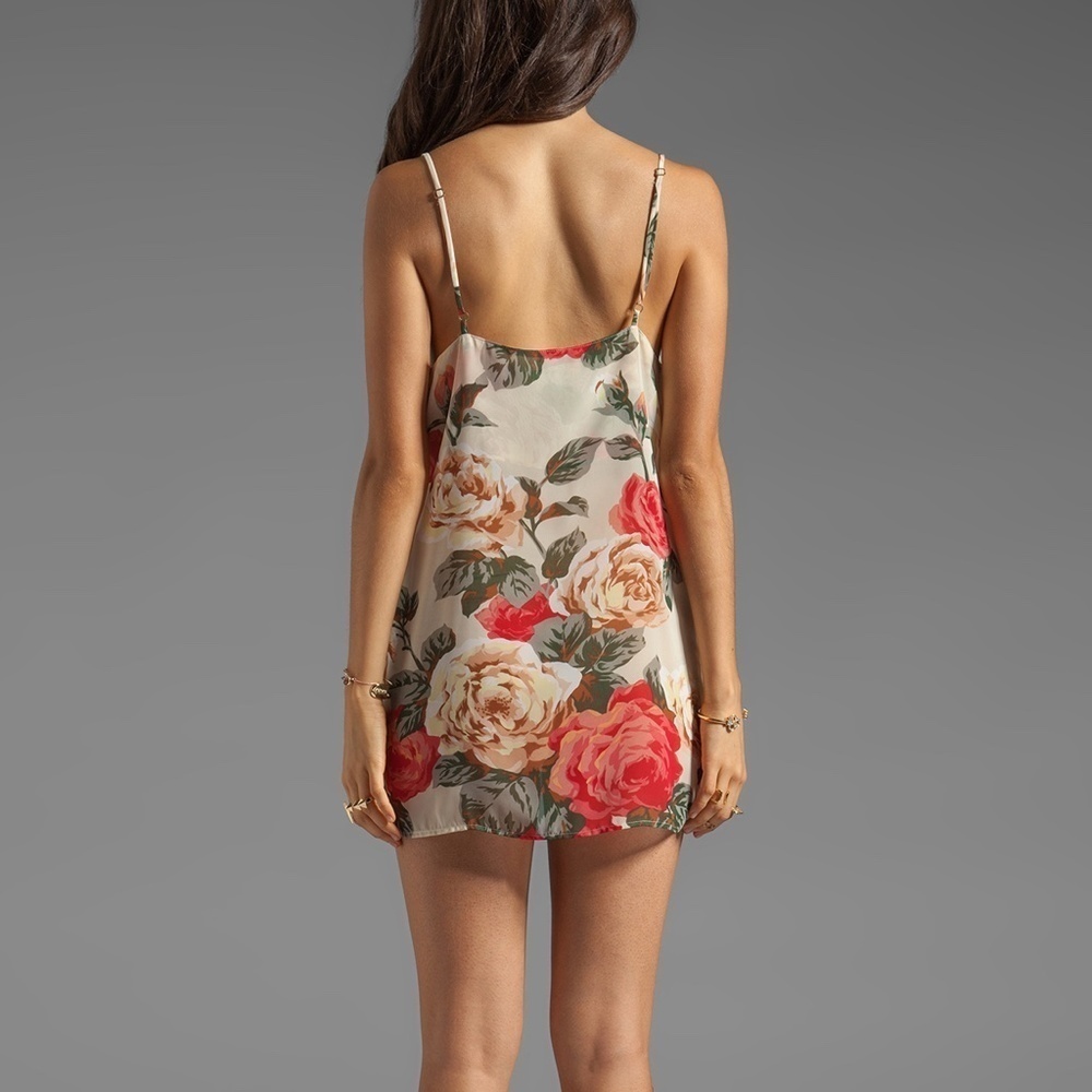 SHOW ME YOUR MUMU Estella Floral Roses Topslip Mini Slip Dress - Picture 2 of 5